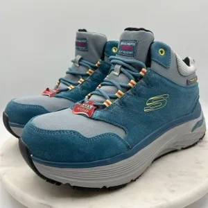 Skechers Unisex Work Boots Size 8.5 Blue Arch‎ Fit Slip Resistant