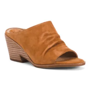Sofft Strathmore Italian Suede Comfort Sandals Ginger Tan Women’s Size 10