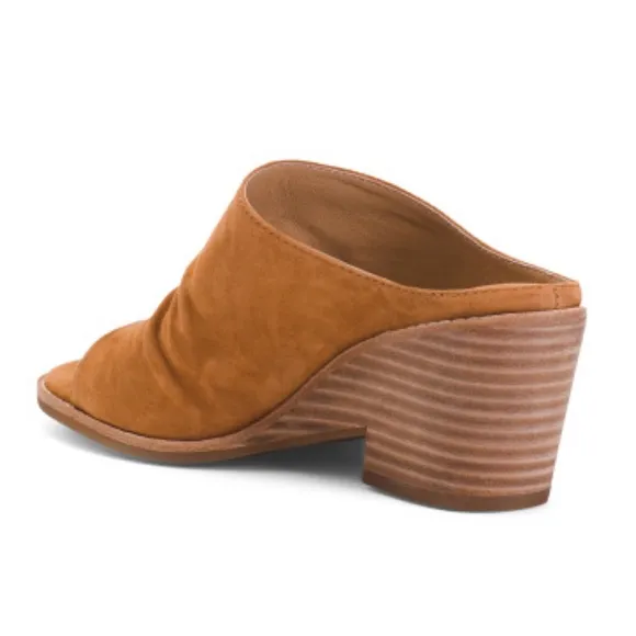 Sofft Strathmore Italian Suede Comfort Sandals Ginger Tan Women’s Size 10