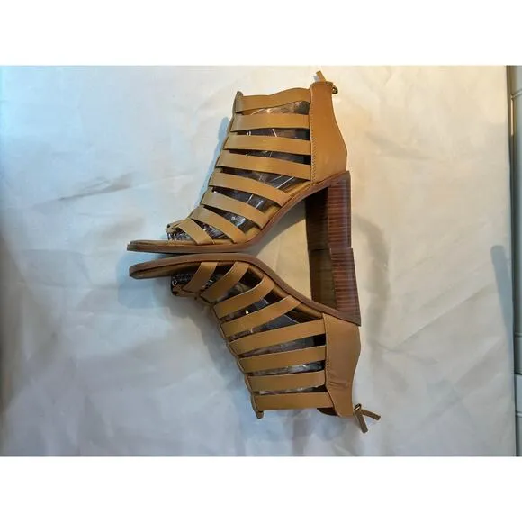 Soft Stratford Soft Shoe Heeled Sandals Tan Size 9.5 M NWOT