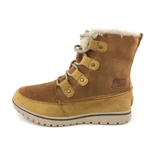 Sorel Cozy Joan Brown Suede Leather Winter Boots 8