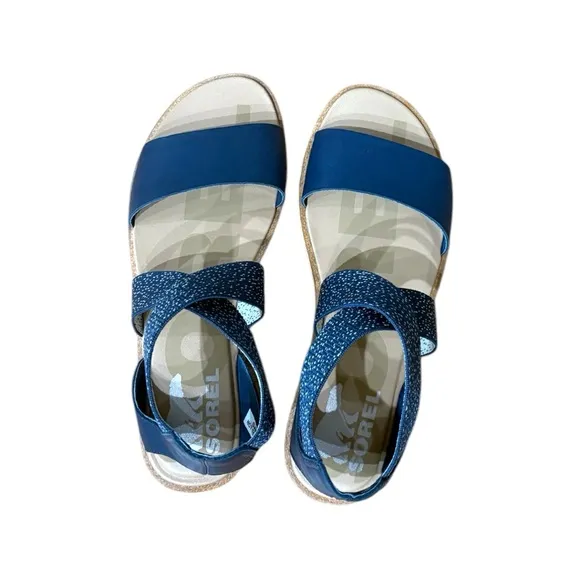 Sorel Ella II blue sandal size 7