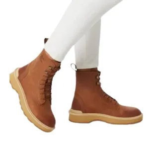 Sorel Hi-Line Lace Boots - Waterproof, Leather Scorch, Tawny Buff Size 10.5