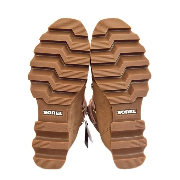 SOREL Joan Of Arctic Wedge III Lace Up Cozy Waterproof Tan Brown Winter Boots