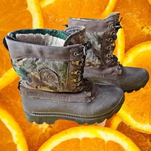 SOREL‎ Kaufman Men's Camouflage Steel Shank Wool Lined Gore-Tex Boots Size 12