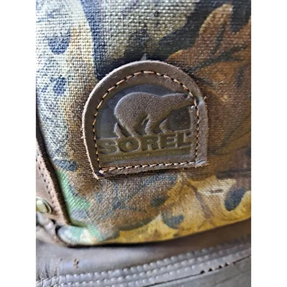 SOREL‎ Kaufman Men's Camouflage Steel Shank Wool Lined Gore-Tex Boots Size 12