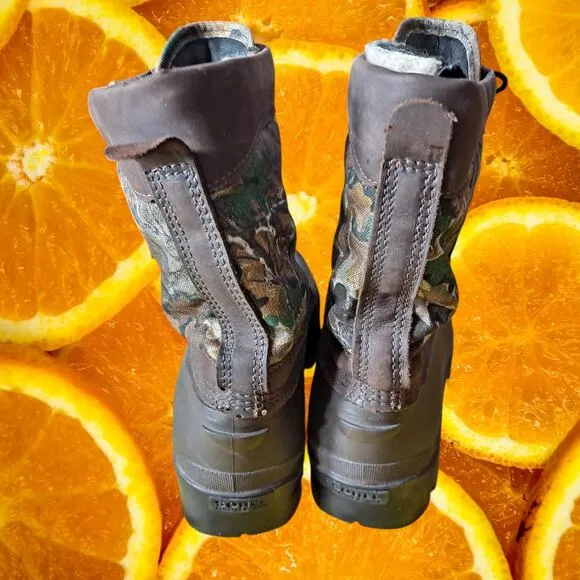 SOREL‎ Kaufman Men's Camouflage Steel Shank Wool Lined Gore-Tex Boots Size 12
