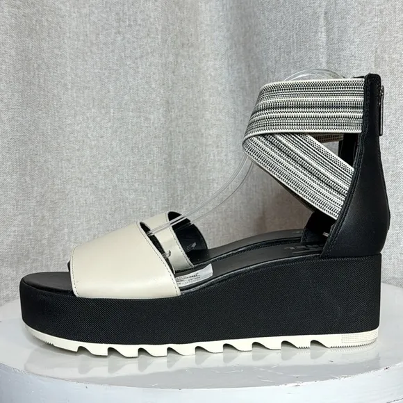 SOREL WOMENS CAMERON LEATHER PLATFORM ANKLE STRAP WEDGE SANDALS **NWT**