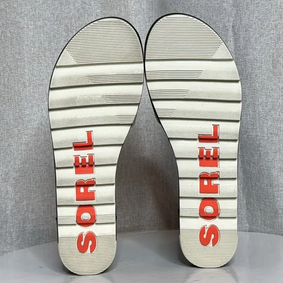 SOREL WOMENS CAMERON LEATHER PLATFORM ANKLE STRAP WEDGE SANDALS **NWT**