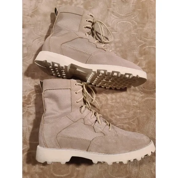 Sorel Women's Caribou OTM Waterproof Boots, Size US 8 Ancient Fossil/Chalk