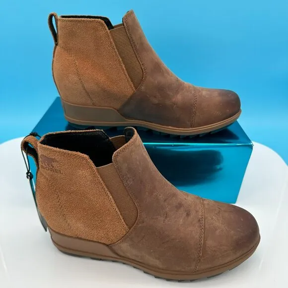 Sorel Women's Evie Ankle Pull On Bootie, Size 10, Cognac Brown