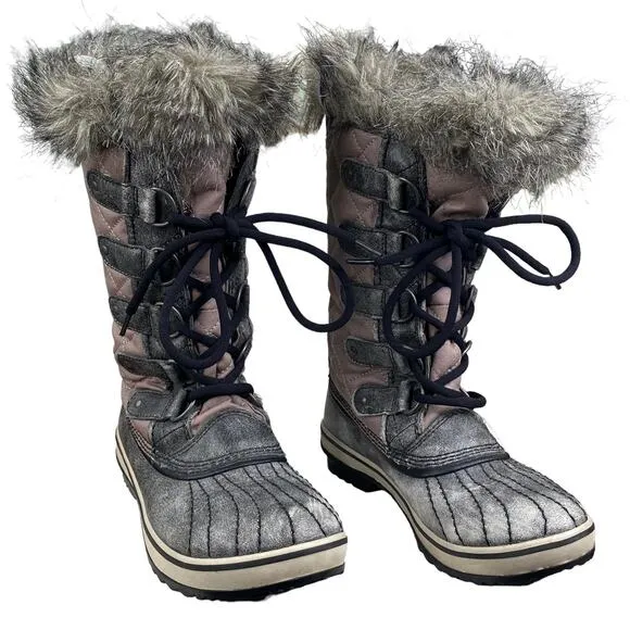 Sorel Women's Tofino Grey Distressed Winter Boots Size US 6