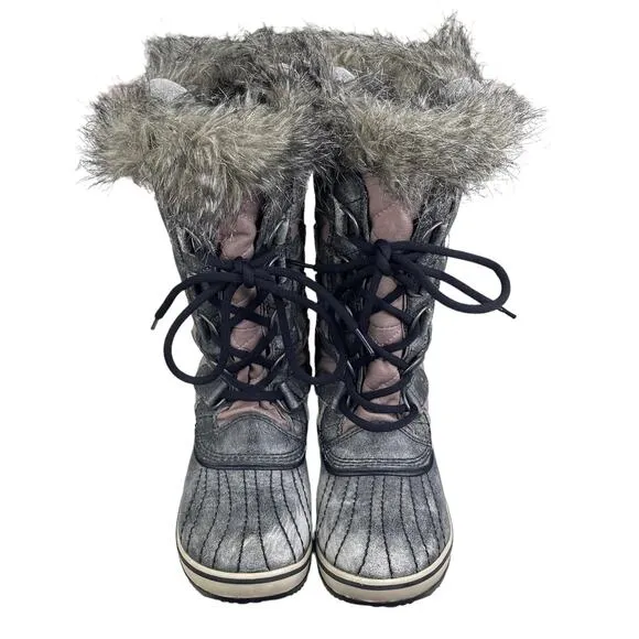 Sorel Women's Tofino Grey Distressed Winter Boots Size US 6