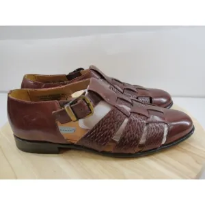 Stacy Adams Men's Huraches‎ Red Comfort Flex Sandals Size 10.5M