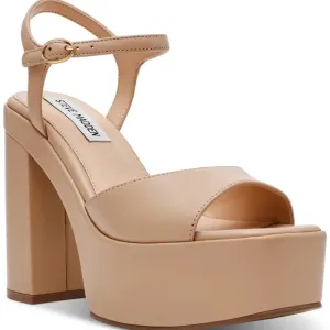 Steve Madden Tan Platform Sandals