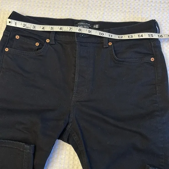 STOCKHOLM ATELIER &amp; Other Stories ANTHROPOLOGIE 10 Black Wide Crop Ankle Jeans