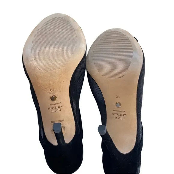Stuart Weitzman Vianca Floral Mesh Mule NIB and Dust Bag