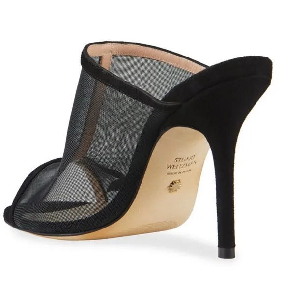 Stuart Weitzman Vianca Floral Mesh Mule NIB and Dust Bag