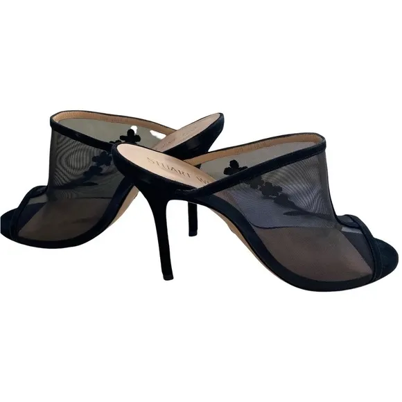 Stuart Weitzman Vianca Floral Mesh Mule NIB and Dust Bag