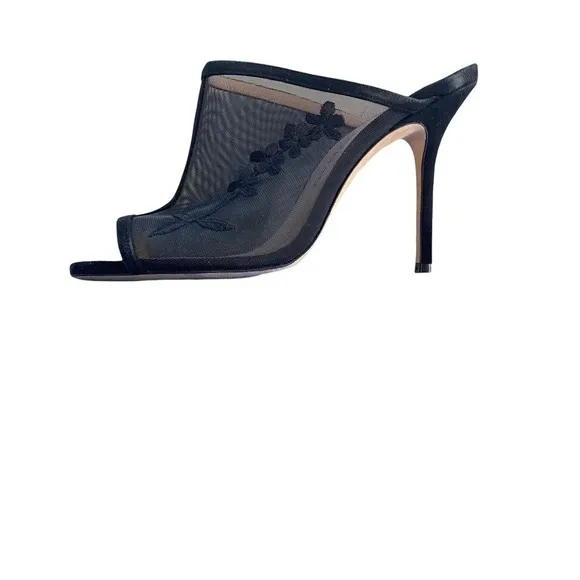 Stuart Weitzman Vianca Floral Mesh Mule NIB and Dust Bag