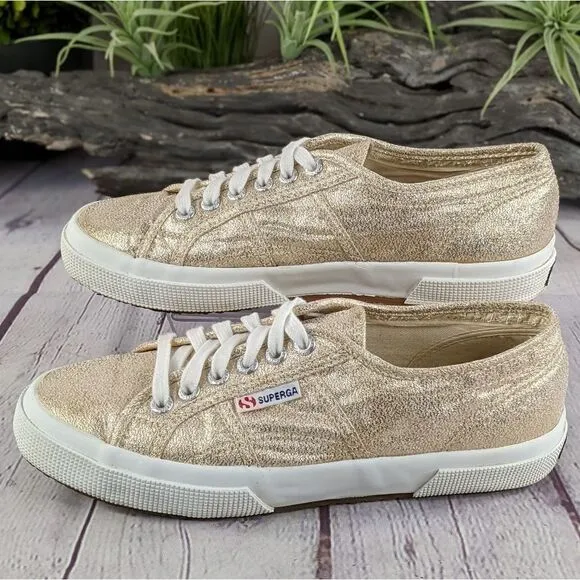 Superga® Womens Rose Platinum 2750 LAMEW