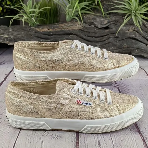 Superga® Womens Rose Platinum 2750 LAMEW