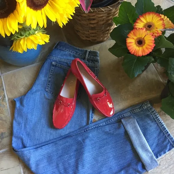 Talbots Red Patent Driving Moccasin - NEW
