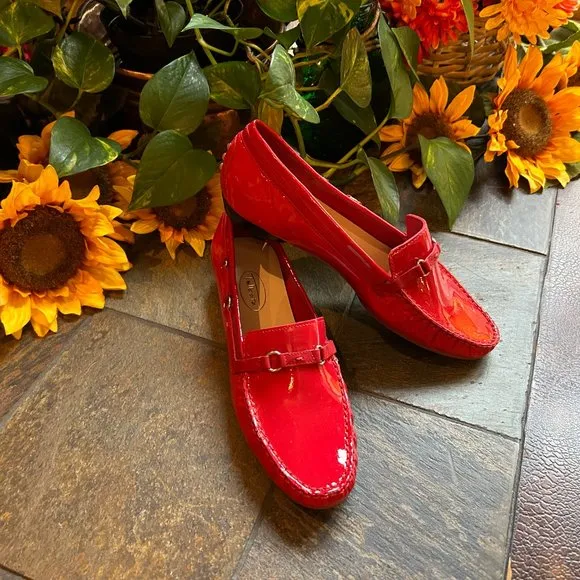 Talbots Red Patent Driving Moccasin - NEW