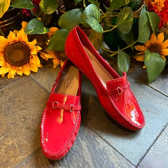 Talbots Red Patent Driving Moccasin - NEW
