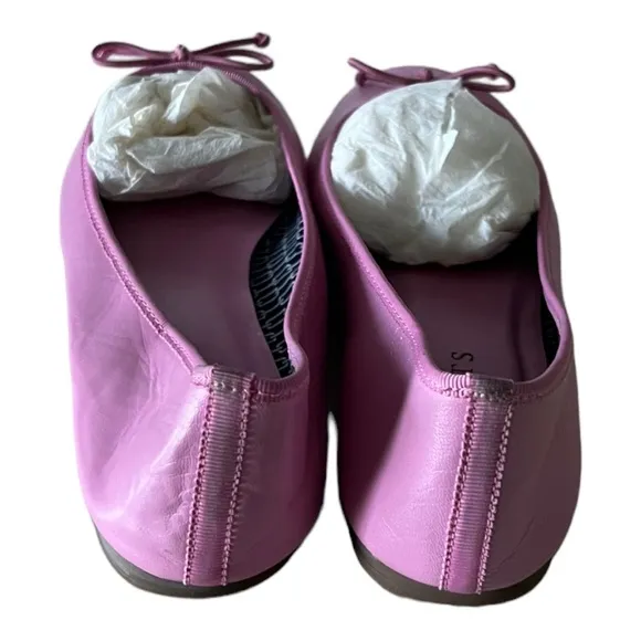 Talbots Turquoise Pink Leather Flat Shoes Size 7M