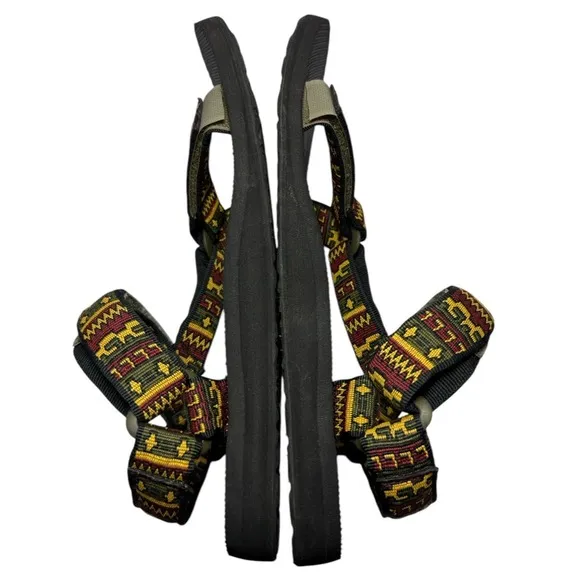 Teva Universal Sandals Mens 10 Pottery Olive Multi Aztec Southwestern Retired