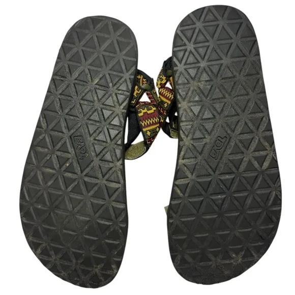 Teva Universal Sandals Mens 10 Pottery Olive Multi Aztec Southwestern Retired