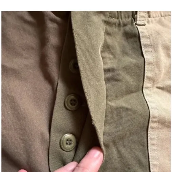 THE GREAT. The Vintage Army Short in Patchwork sz 28