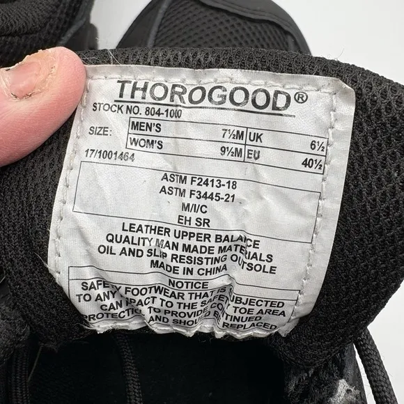 Thorogood 804-1000 Men's Crosstrex Black Waterproof Work Shoe Composite Toe New