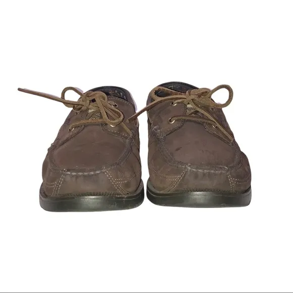 Timberland Kia Wah Bay Dark Brown Leather Slip-On Loafer Boat Shoes