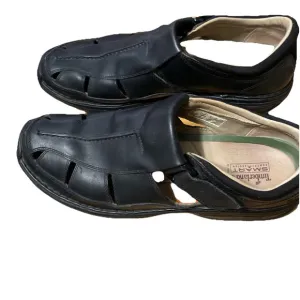 Timberland Mens Size 14 M Fisherman Sandals Smart Comfort Black Leather