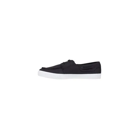 Timberland Rubber Sole Moccassin with Lyocell Composition Men Black Moccasins