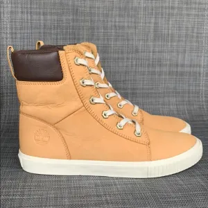 Timberland Women’s Skyla Bay 6-Inch Boots Brown Tan High-Top Sneakers size 8.5