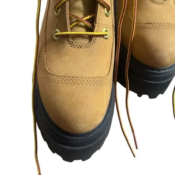 Timberland Sky 6-Inch Lace Up Wheat Nubuck Boots Size 7