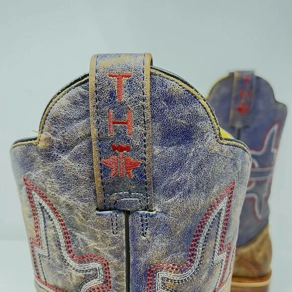 Tin Haul Slugger Baseball Square Toe Boots Field of Dreams Sole Men’s Sz 7.5D