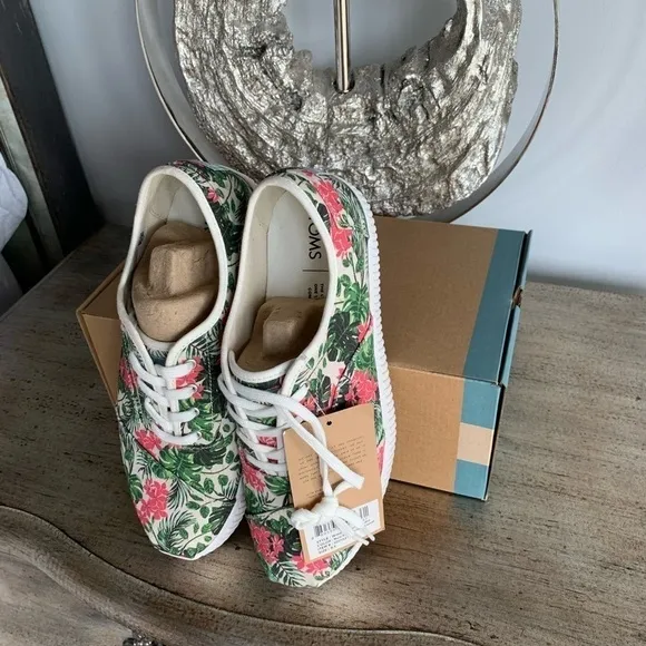 TOMS Cordoned  Indio Multi Floral Canvas Sneakers