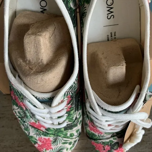 TOMS Cordoned  Indio Multi Floral Canvas Sneakers