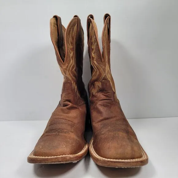 Tony Lama Avett Brown Men's Western Cowboy Boots US Size 9 EE