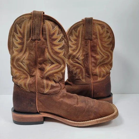 Tony Lama Avett Brown Men's Western Cowboy Boots US Size 9 EE