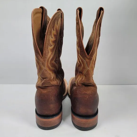 Tony Lama Avett Brown Men's Western Cowboy Boots US Size 9 EE