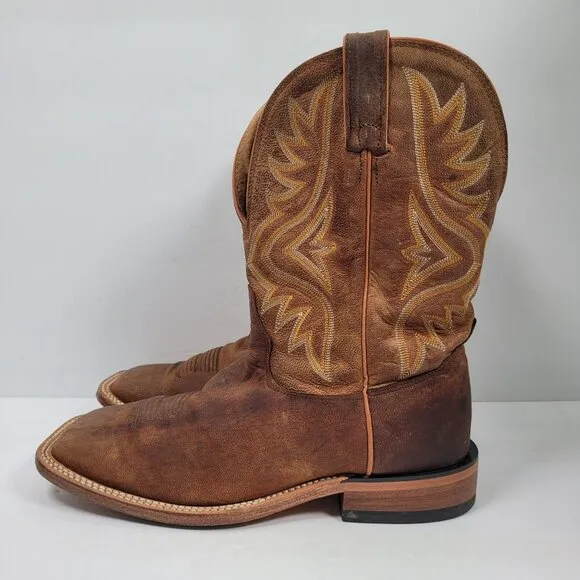 Tony Lama Avett Brown Men's Western Cowboy Boots US Size 9 EE