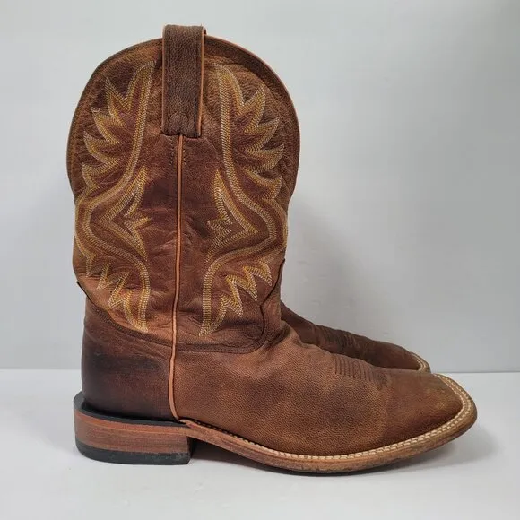 Tony Lama Avett Brown Men's Western Cowboy Boots US Size 9 EE