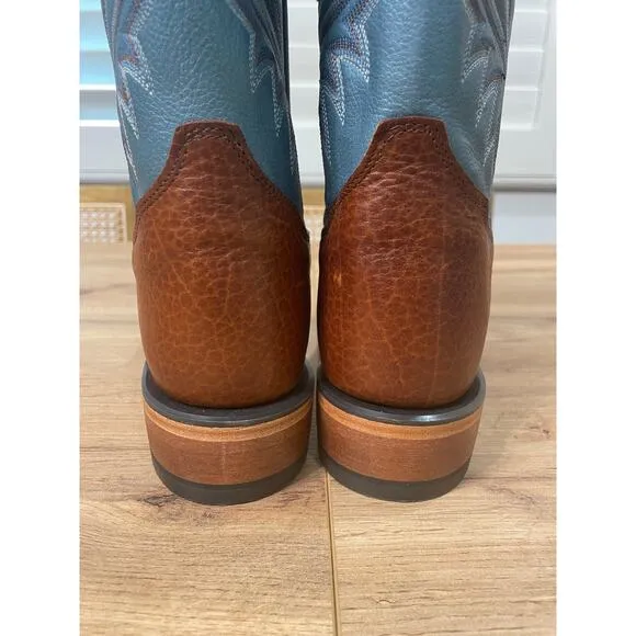 Tony Lama Men's Avett 11&quot; Western Boots Maple Full Grain Leather Size 7 NWOB