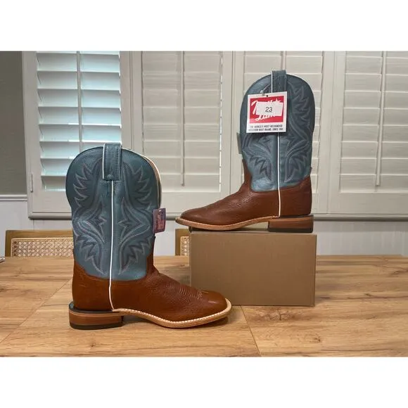 Tony Lama Men's Avett 11&quot; Western Boots Maple Full Grain Leather Size 7 NWOB