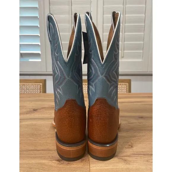 Tony Lama Men's Avett 11&quot; Western Boots Maple Full Grain Leather Size 7 NWOB